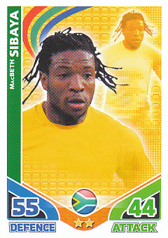 Macbeth Sibaya South Africa 2010 World Cup Match Attax #215
